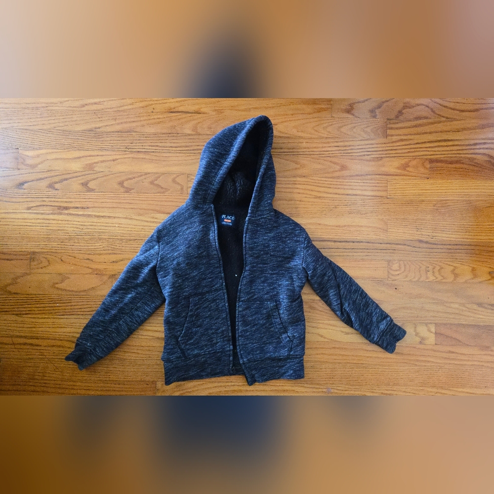 Childrens Place Sherpa Zip Up Hoodie
